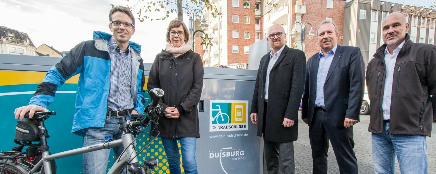 Eröffnung der DeinRadschloss-Fahrradboxen in Duisburg