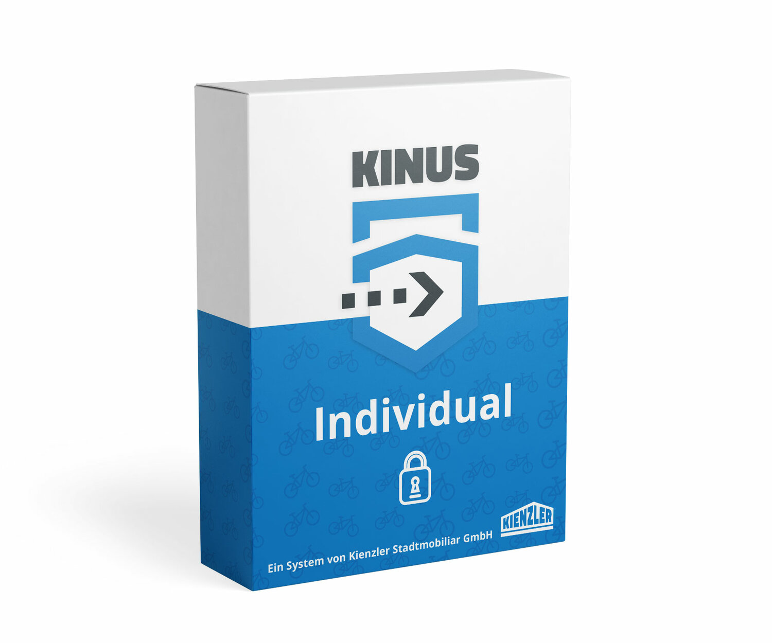 KINUS Individual – Individuelle Buchungsplattform Produktverpackung der Software KINUS Individual