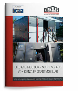 Deckblatt der Broschüre der Kienzler Bike and Ride Box - Schließfach