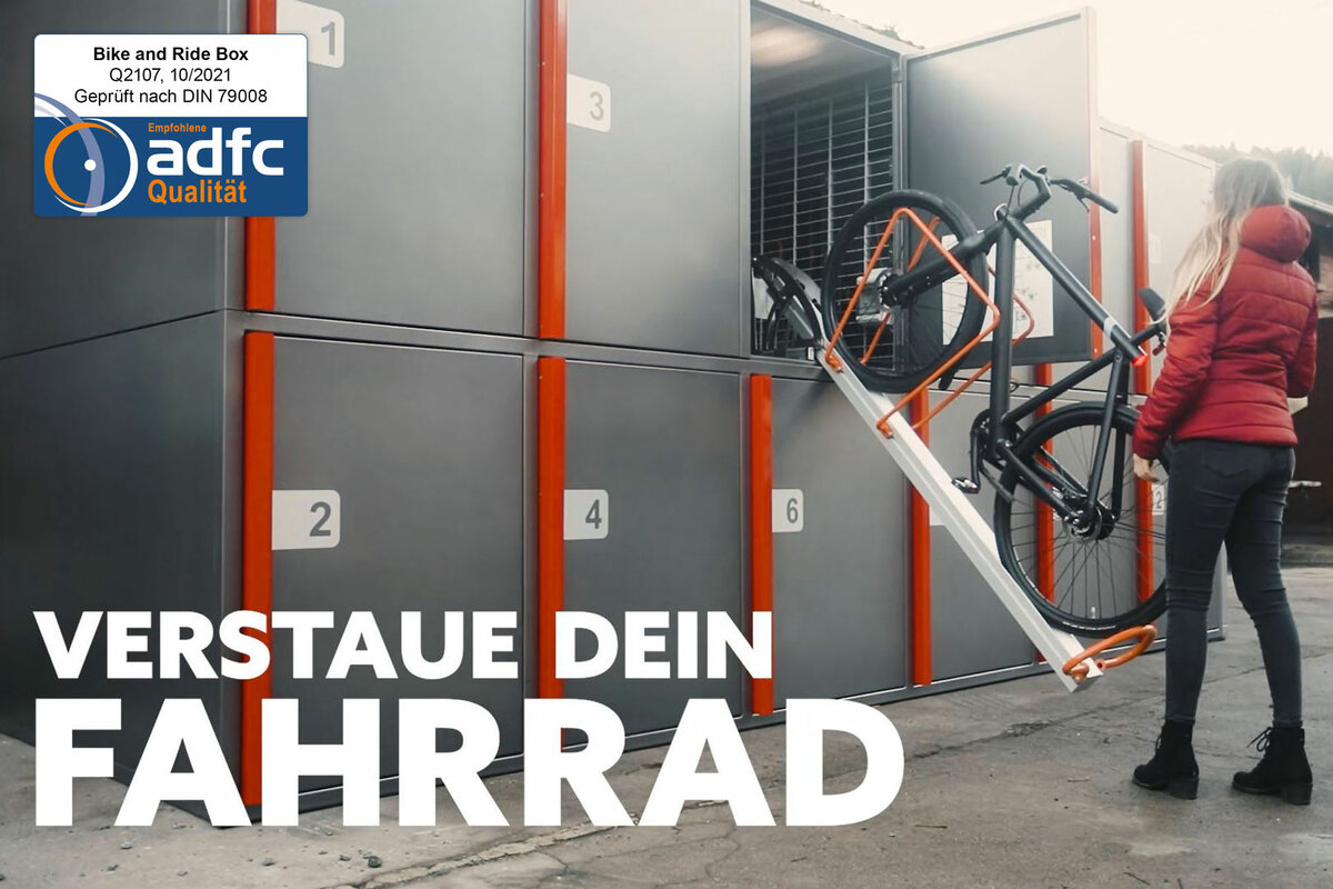 Bike and Ride Box von Kienzler Stadtmobiliar