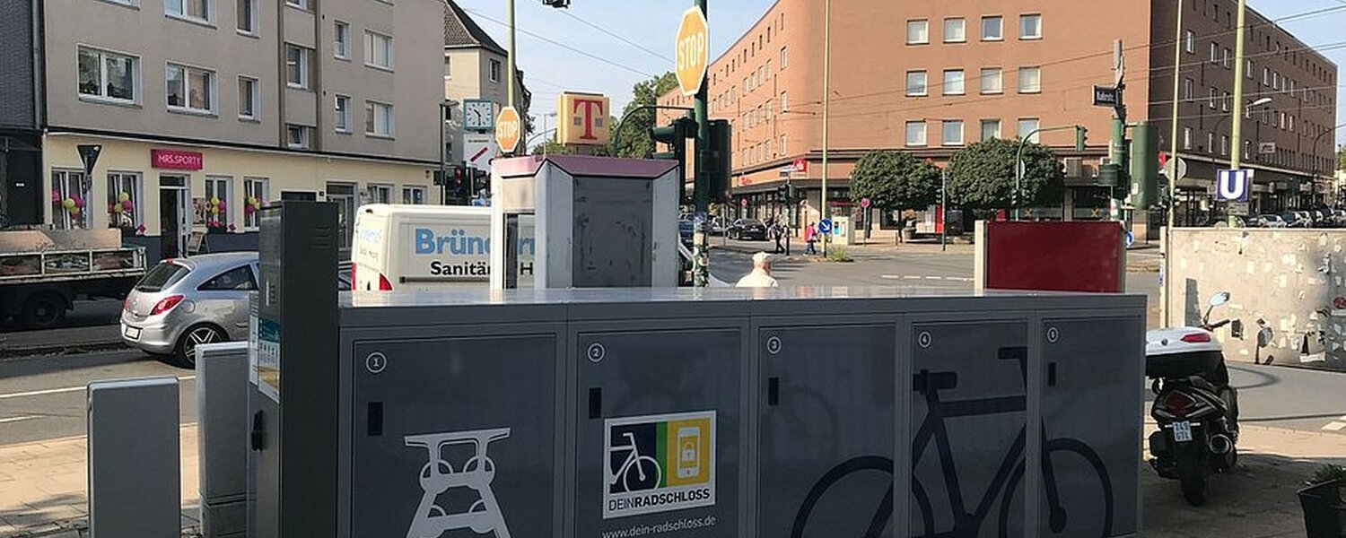 DeinRadschloss-Fahrradboxen in Essen am Gemarkenplatz