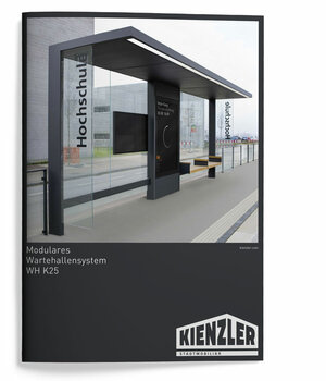 Deckblatt der Broschüre für Modulares Wartehallensystem K25
