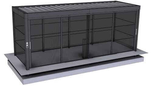 Beispielabbildung der K27 Sammelschließanlage Basis-Variante 7,55m
