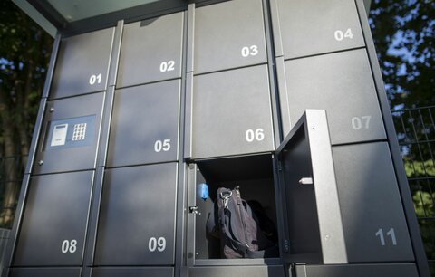 Schließfachanlage von Kienzler Stadtmobiliar Schließfachanlage von Kienzler Stadtmobiliar