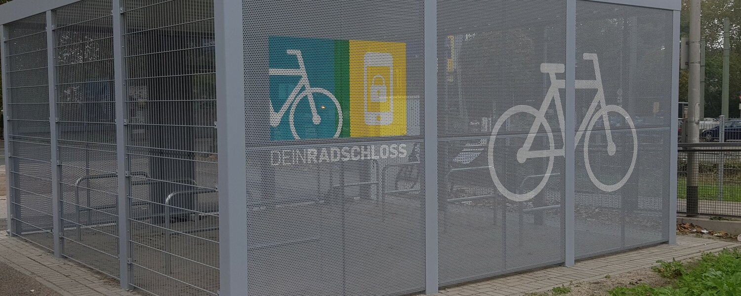 DeinRadschloss-Sammelabstellanlage mit Platz für 16 Räder in Duisburg Ruhrort