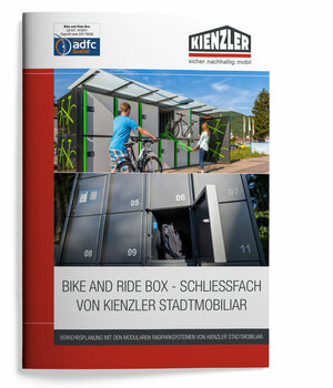 Deckblatt der Broschüre der Kienzler Bike and Ride Box - Schließfach