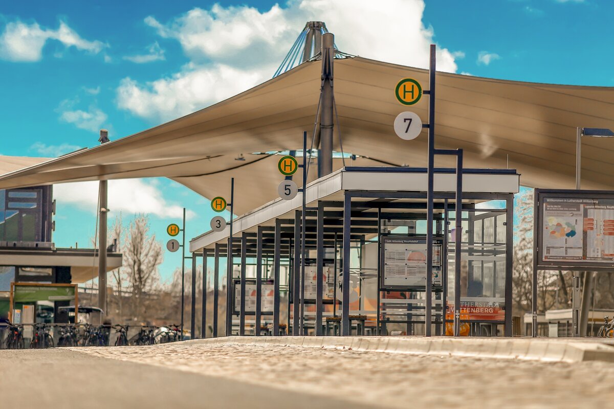 Buswartehalle ZOB Wittenberg Bahnhof