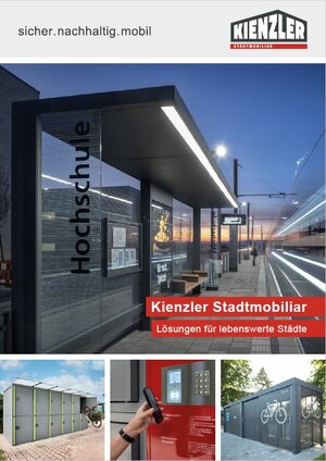 Deckblatt der Gesamtbroschüre der Kienzler Stadtmobiliar