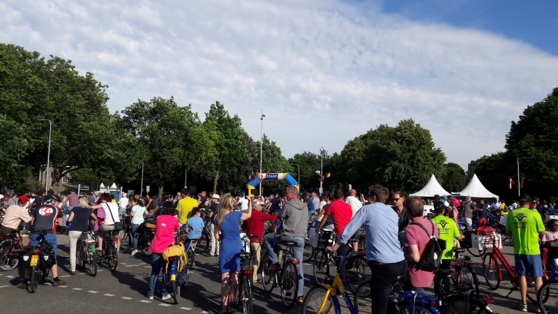 Ein Highlight der Velo-City 2017: Mass Bike Parade