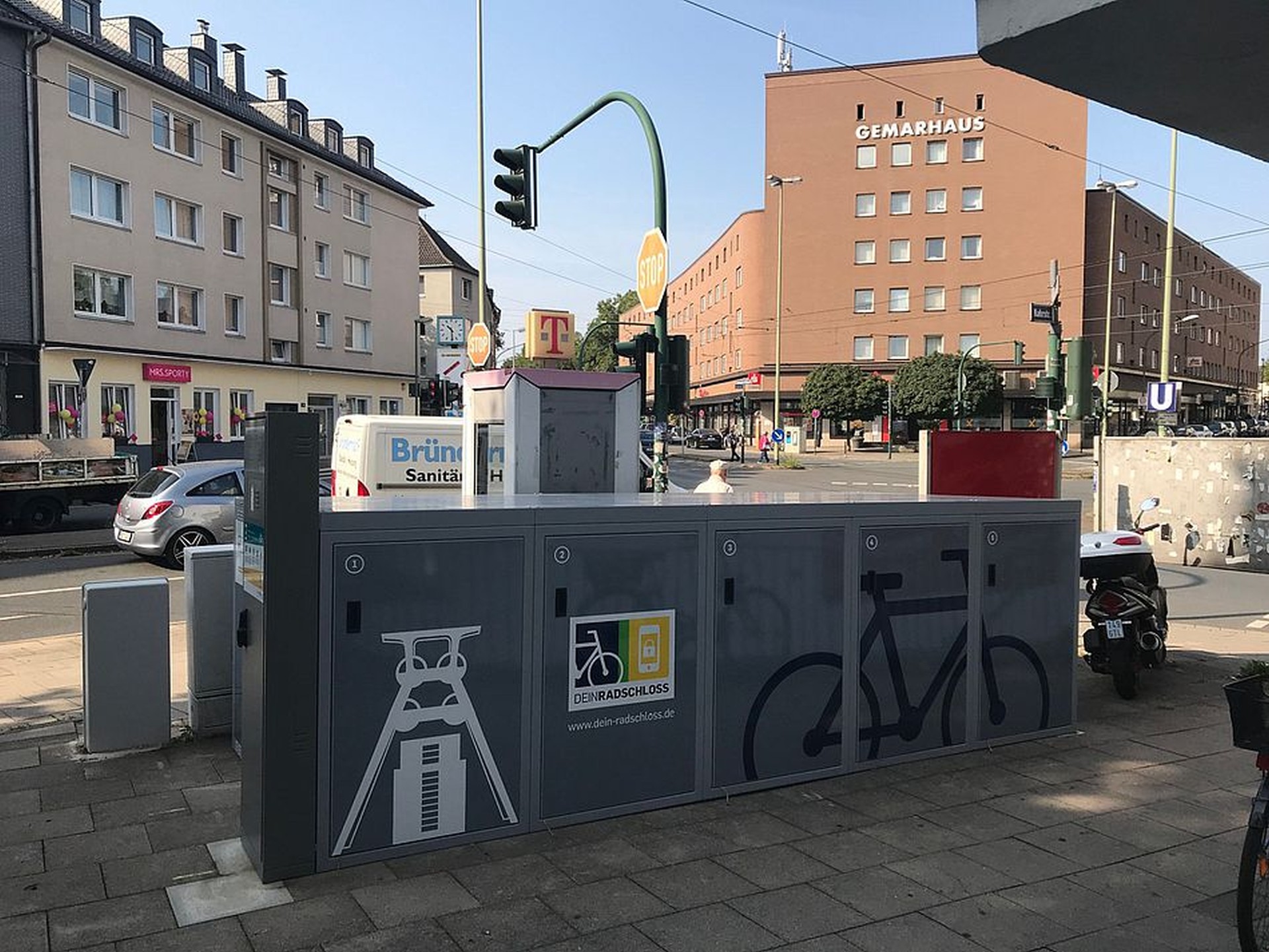 DeinRadschloss-Fahrradboxen in Essen am Gemarkenplatz