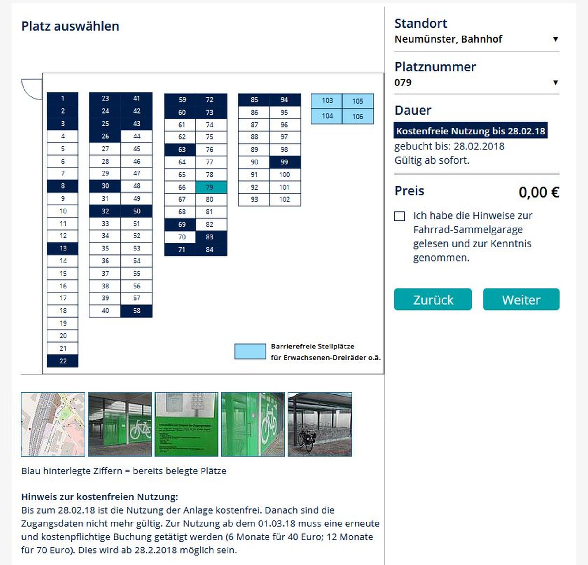 Grundriss auf der Buchungsplattform NAH.SH