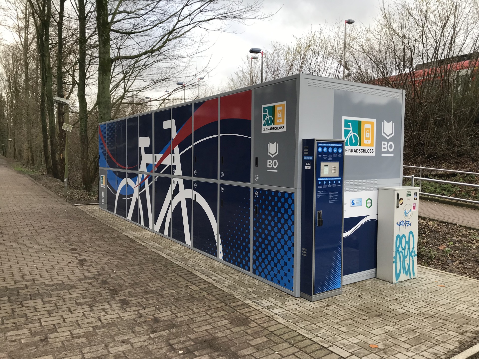 DeinRadschloss doppelstöckige Fahrradboxen Bochum Höntrop