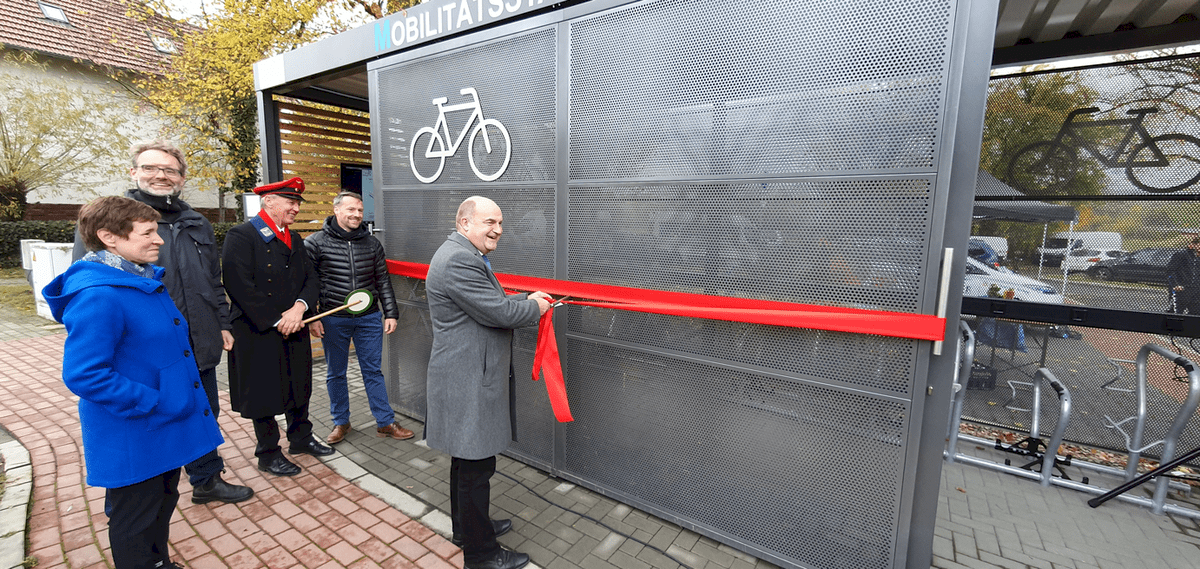 Feierliche Eröffnung der ersten Anlage der deutschlandweiten DB Bike+Ride Offensive