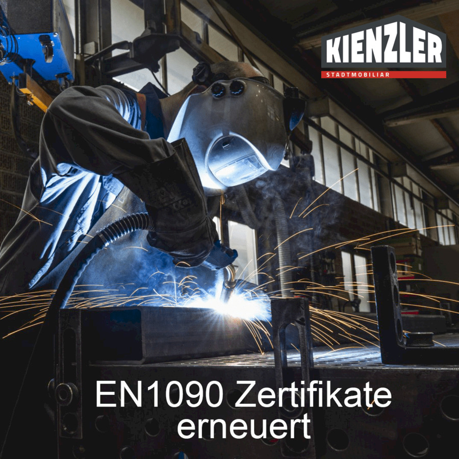Kienzler EN1090 Zertifikate erneuert