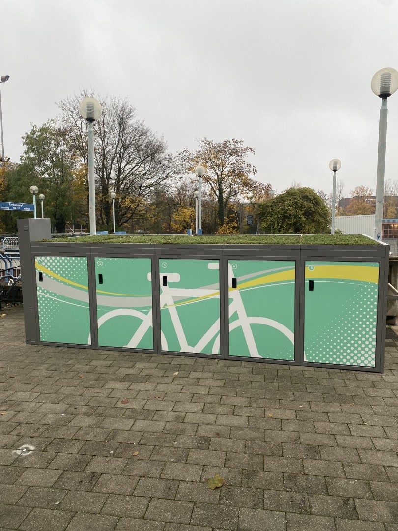 Musteranlage Fahrradboxen Oberhausen Bismarckviertel