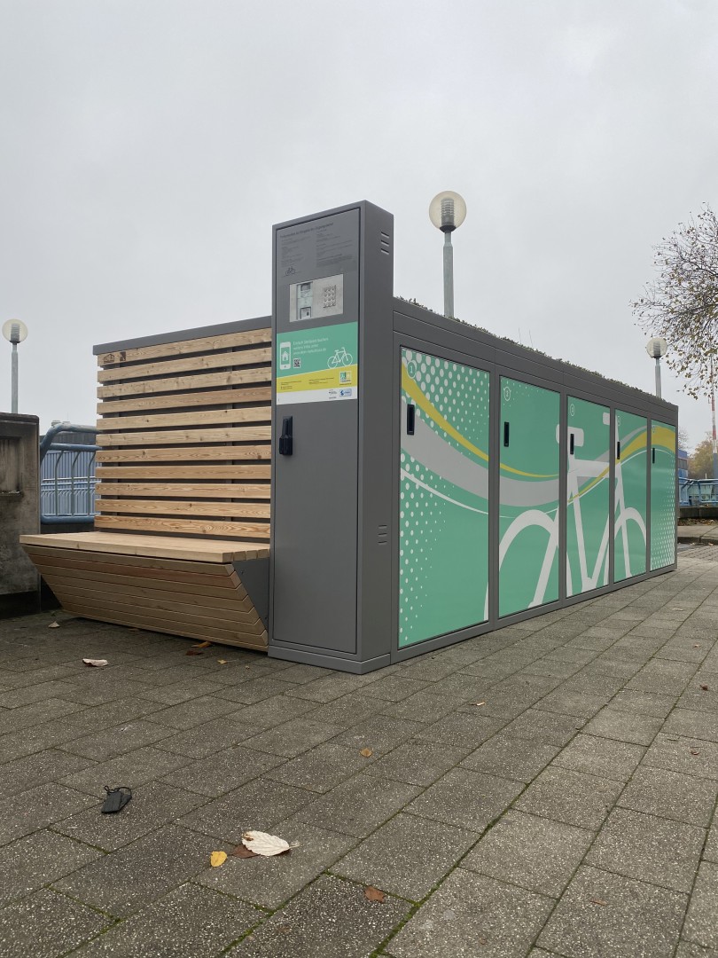 Musteranlage Fahrradboxen Oberhausen Bismarckviertel