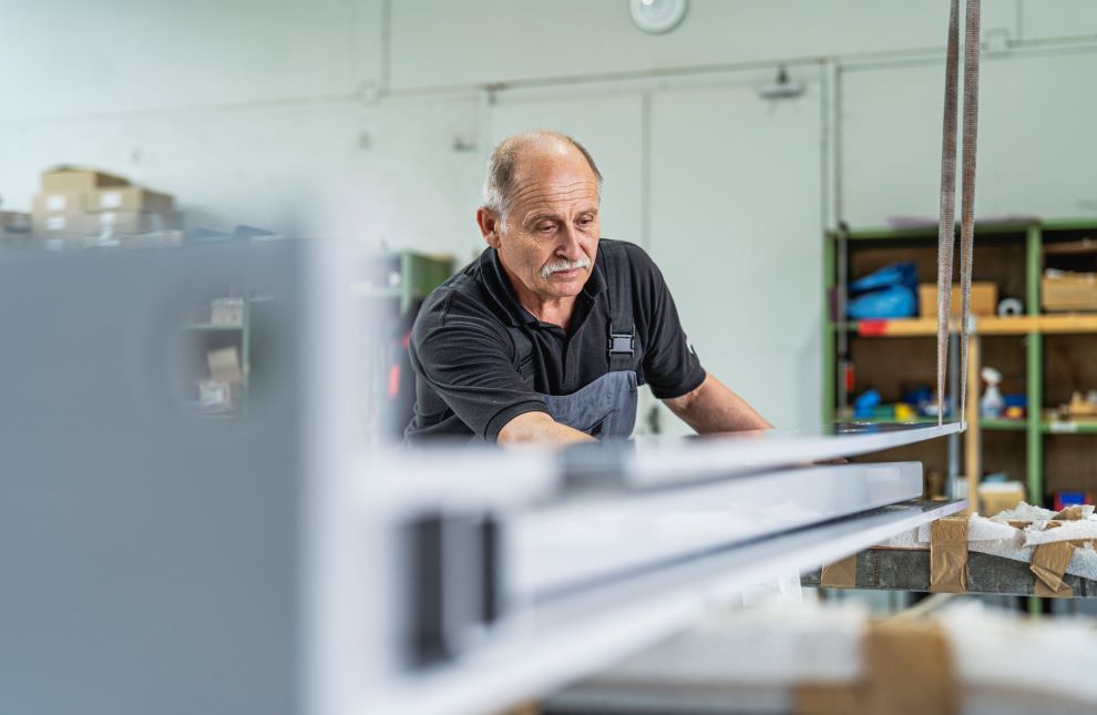 Handwerker bei der Arbeit