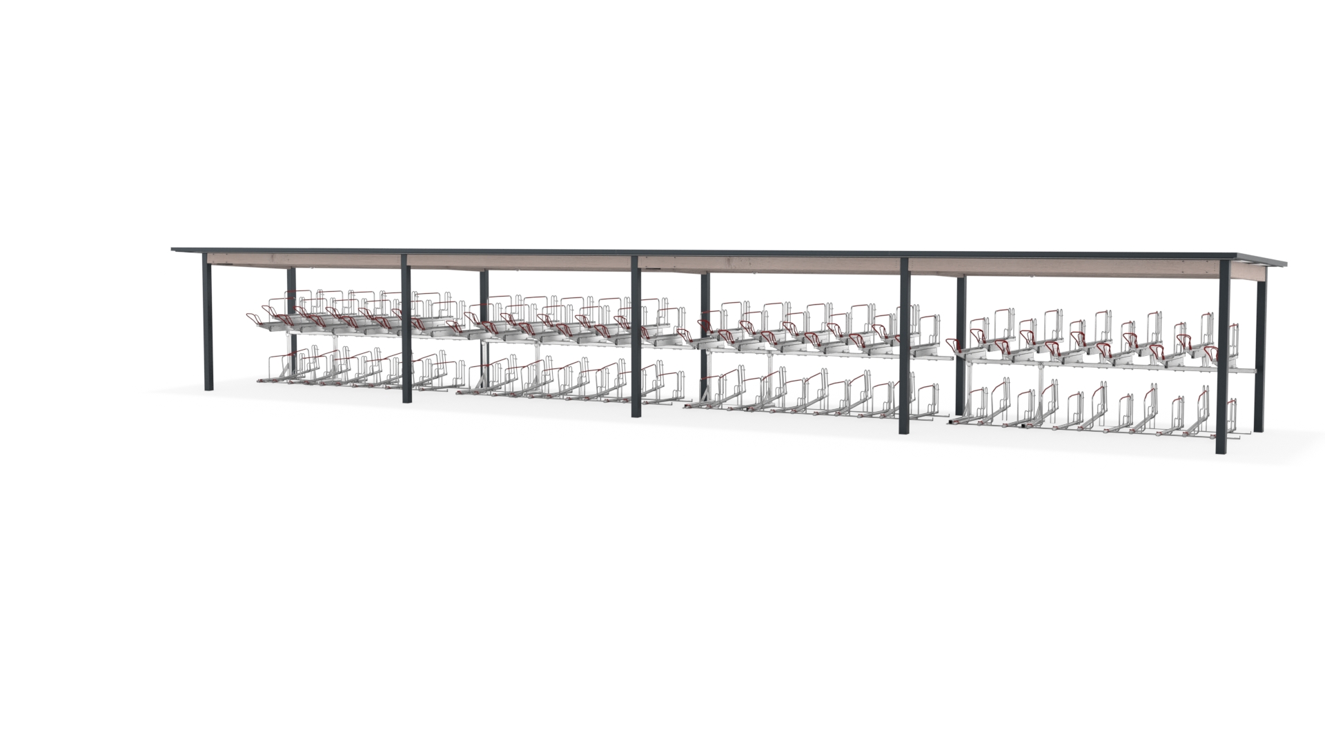 Fahrradüberdachung K23 Arbor Mehrzeilig