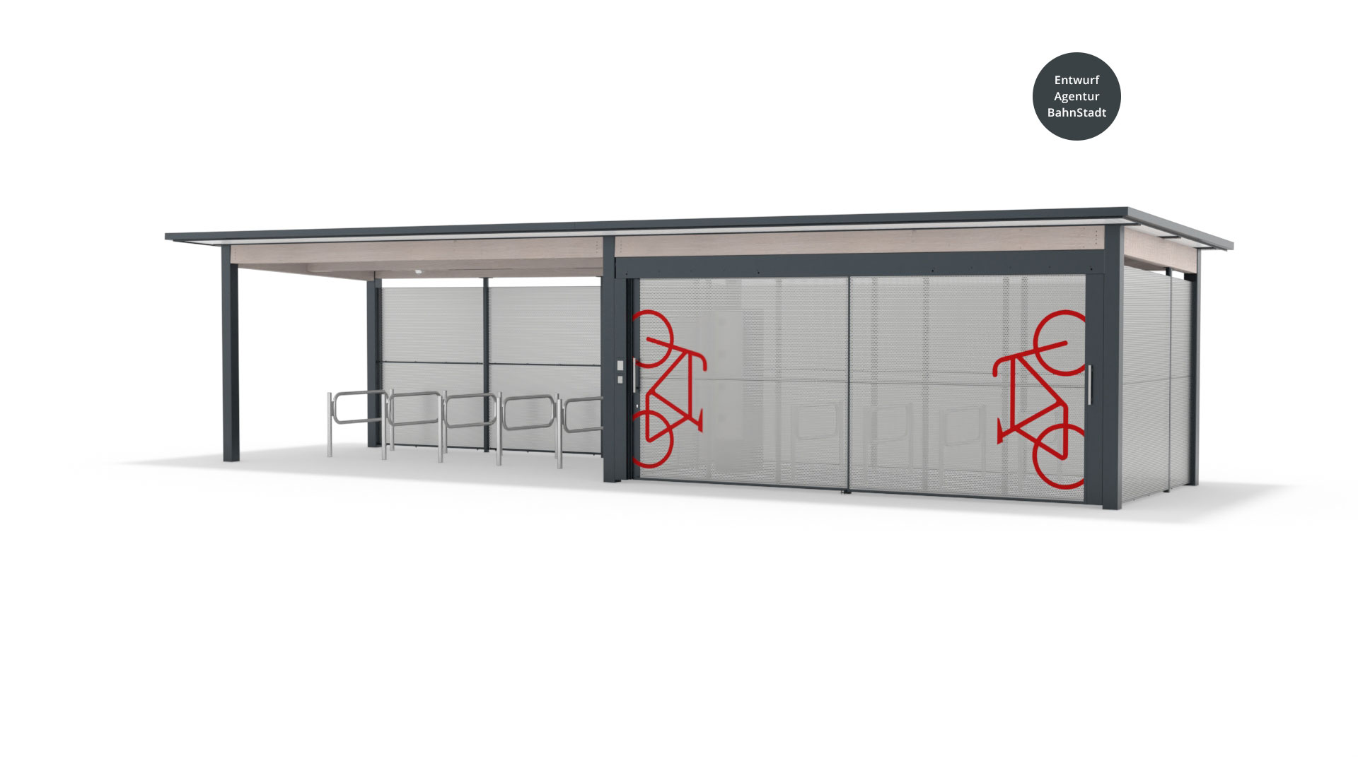 Fahrradsammelschließanlage K23 Arbor Schiebetür FÜD