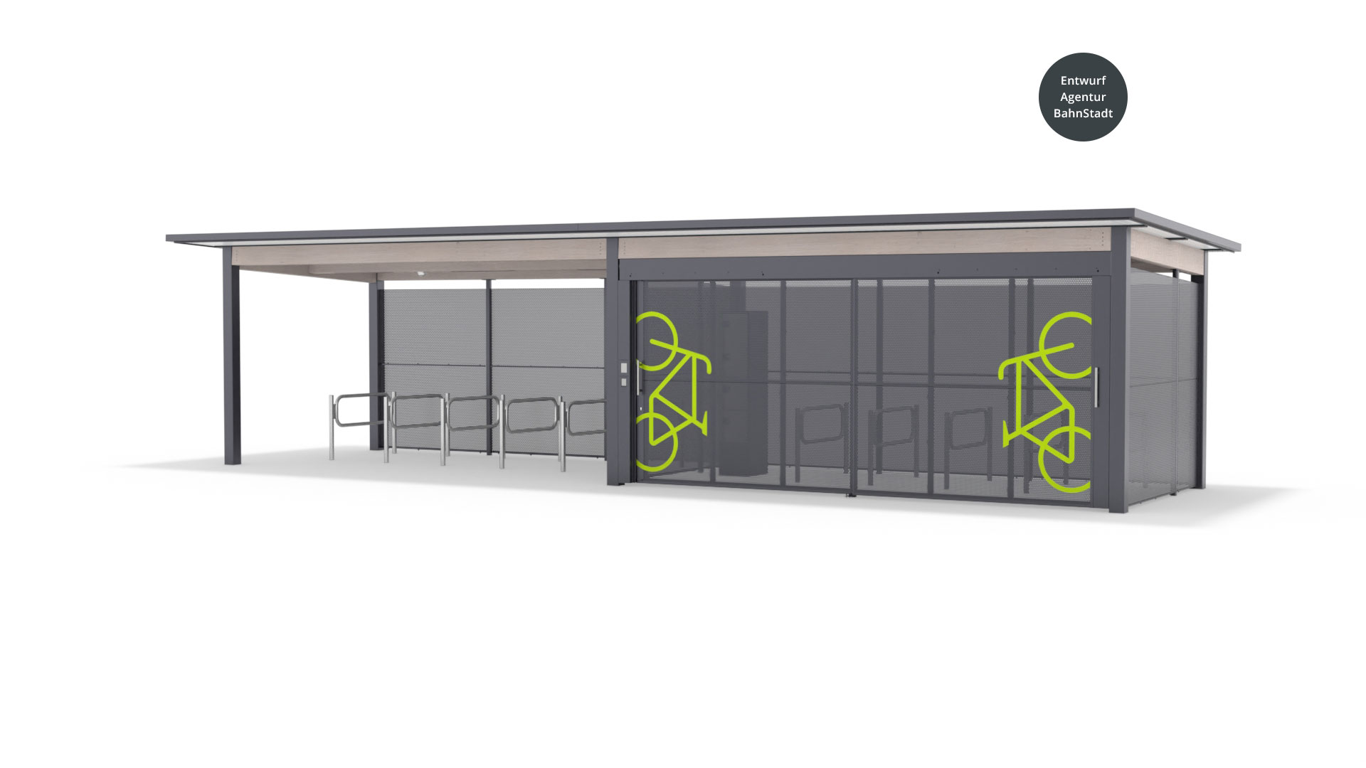 Fahrradsammelschließanlage K23 Arbor Schiebetür FÜD