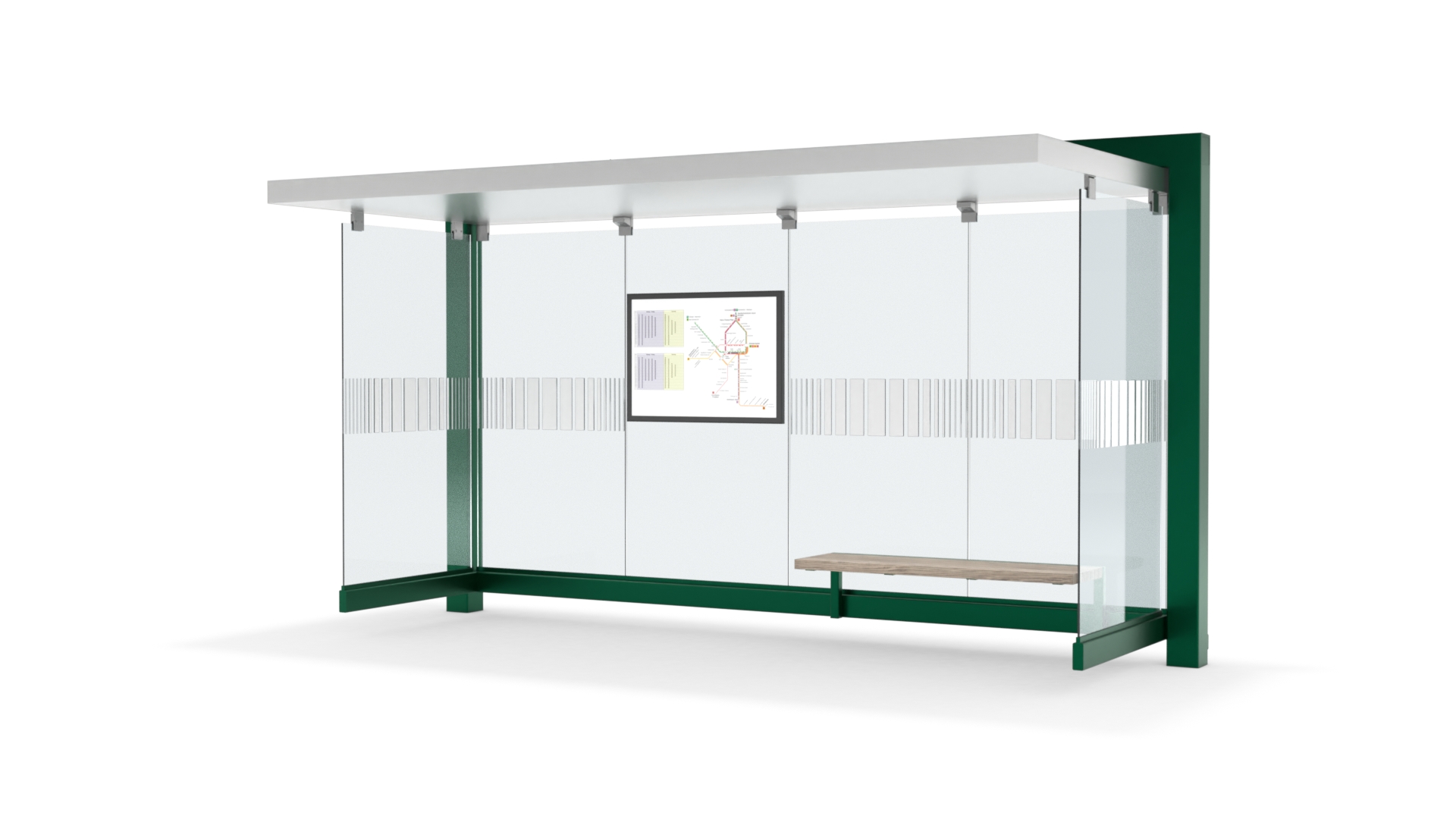 Fahrgastunterstand K17 Portal Flachdach