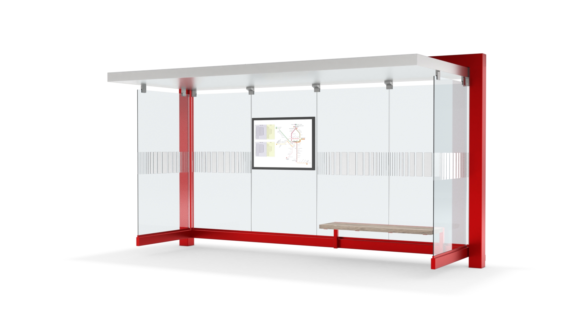 Fahrgastunterstand K17 Portal Flachdach