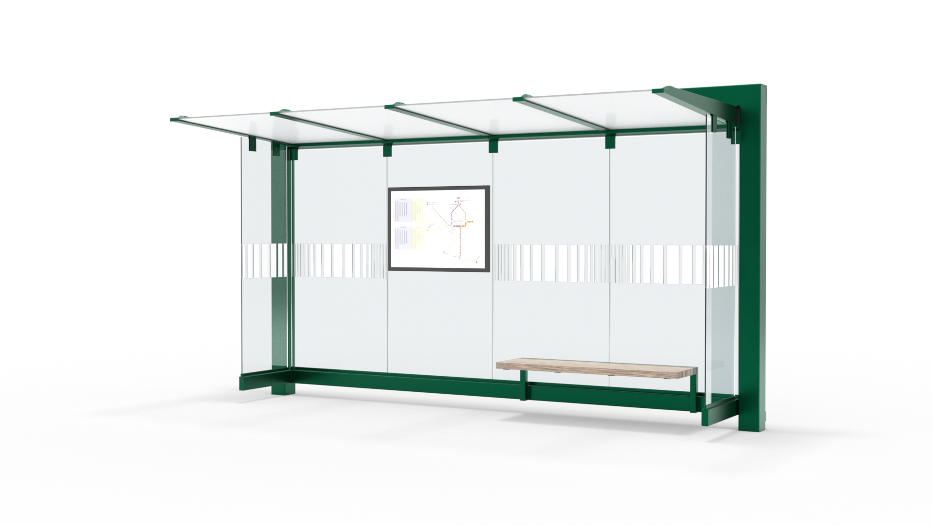 Fahrgastunterstand K17 Portal Glasdach