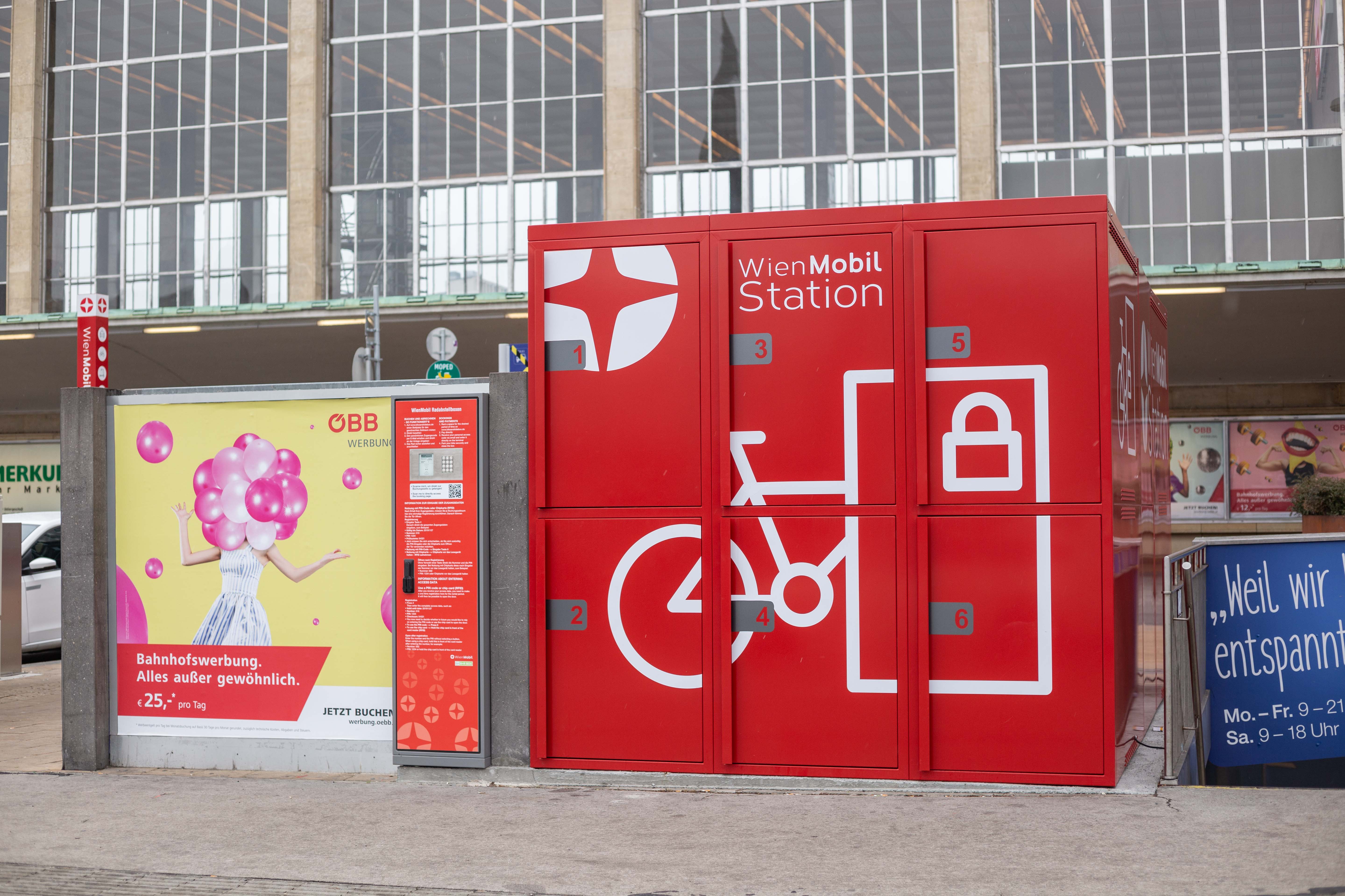 Fahrradboxen WienMobil Station