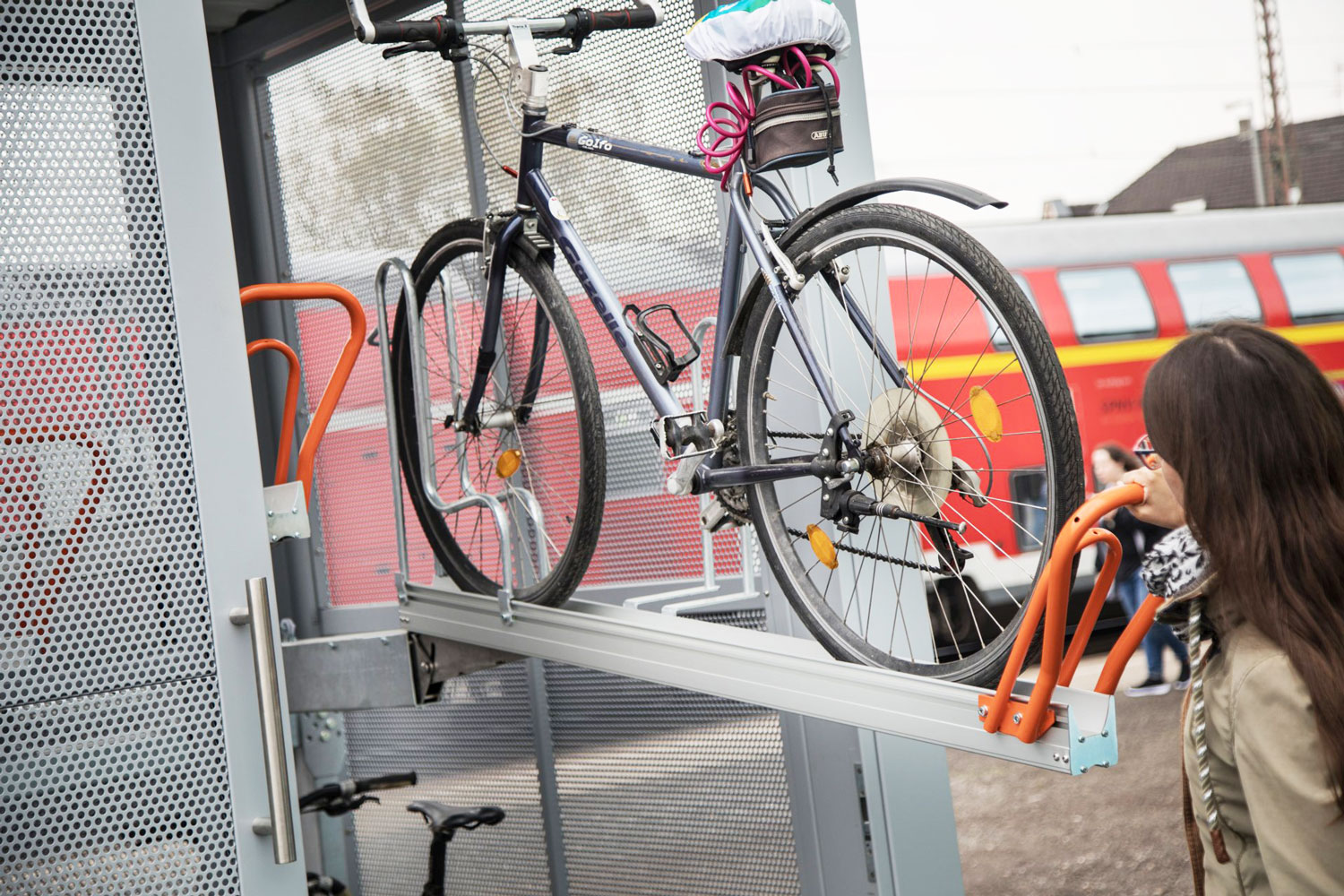 Fahrrad-Sammelschließanlage von Kienzler Stadtmobiliar