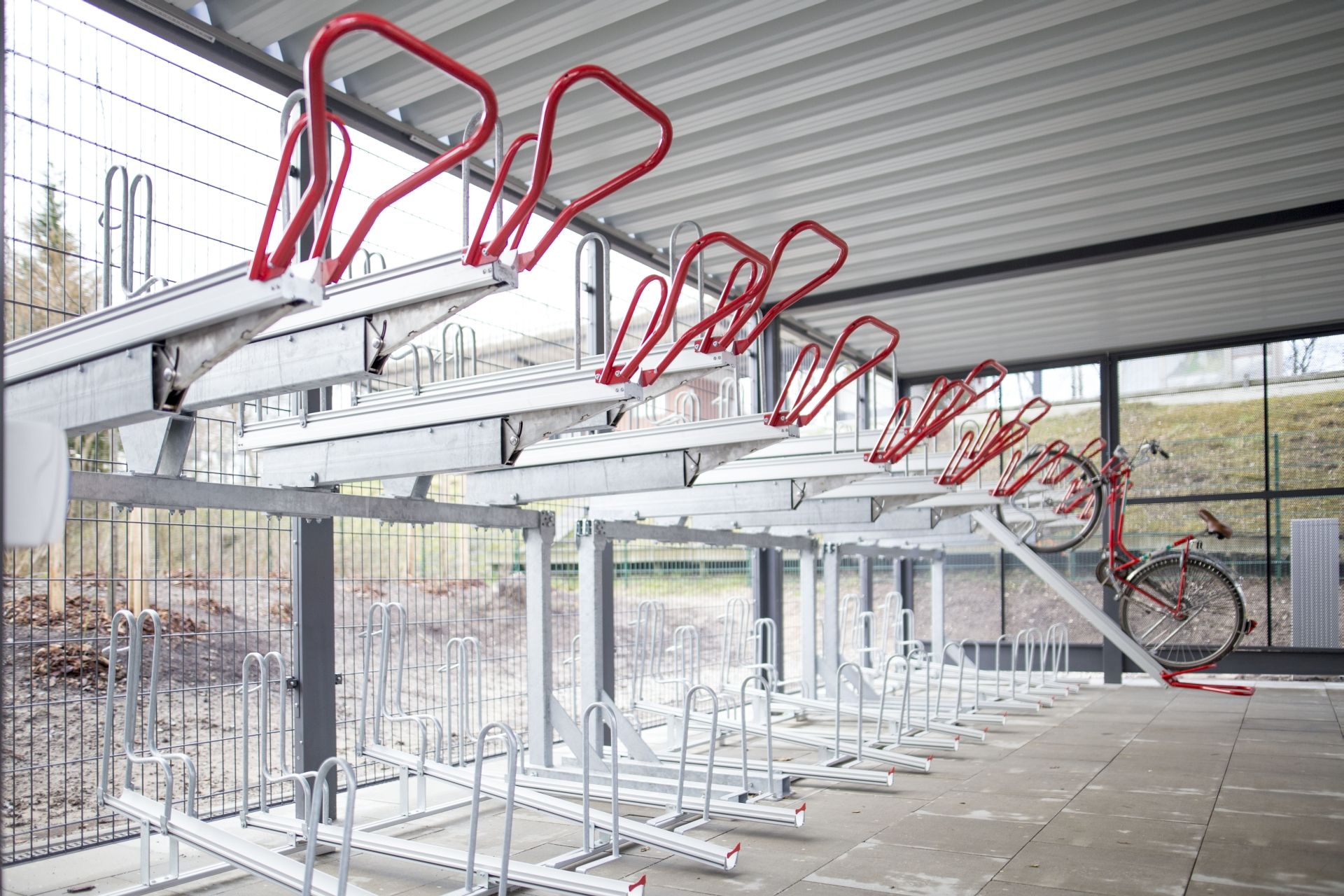 Fahrrad-Sammelschließanlage von Kienzler Stadtmobiliar