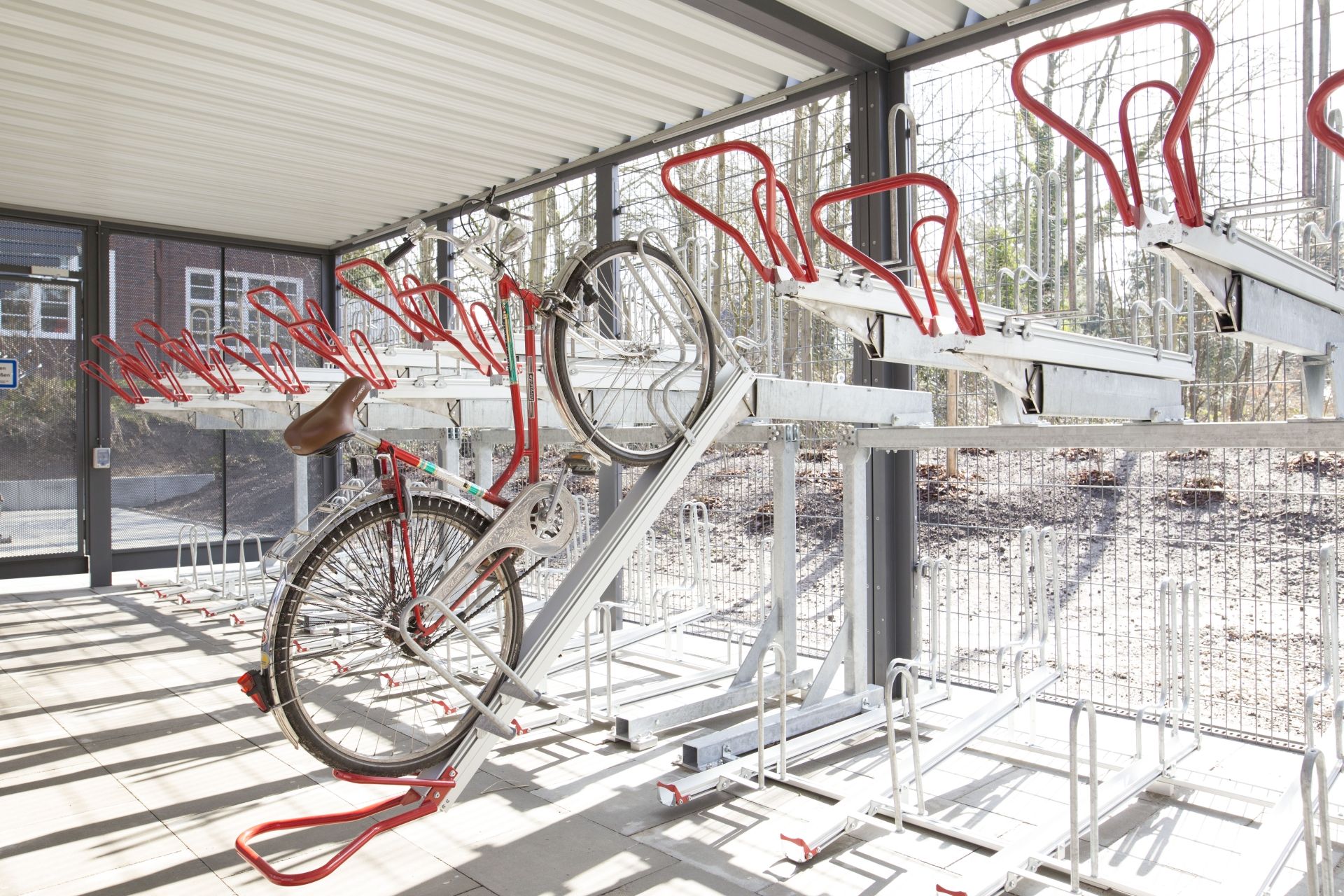 Fahrrad-Sammelschließanlage von Kienzler Stadtmobiliar