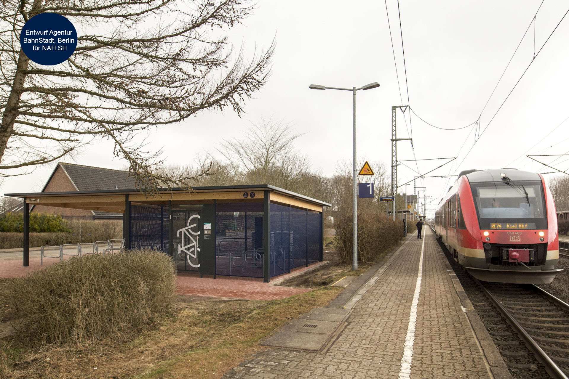 Fahrradabstellanlage Jübek Entwurf