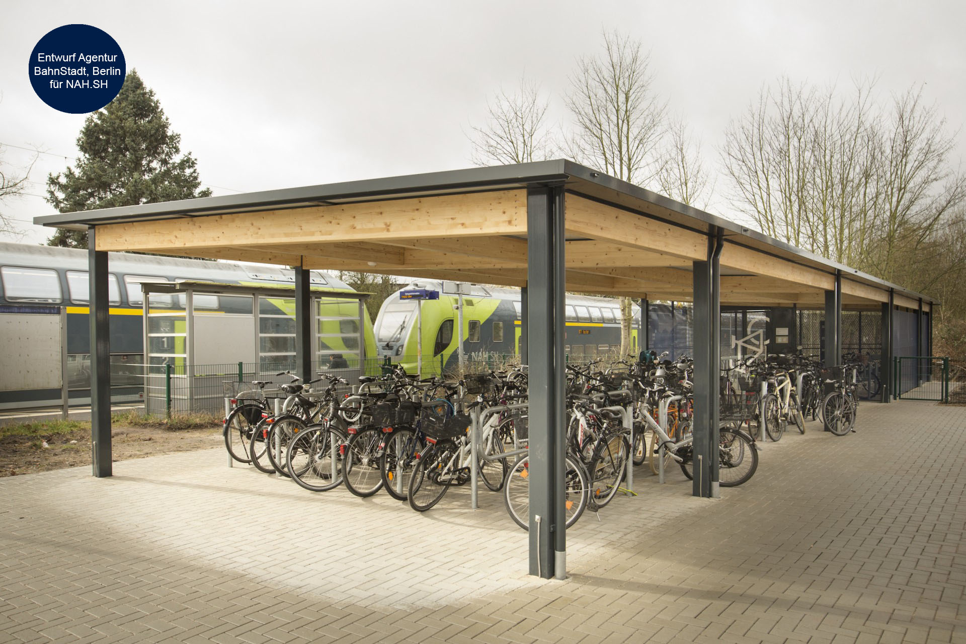 Fahrrad-Sammelschließanlage Entwurf NAH.SH