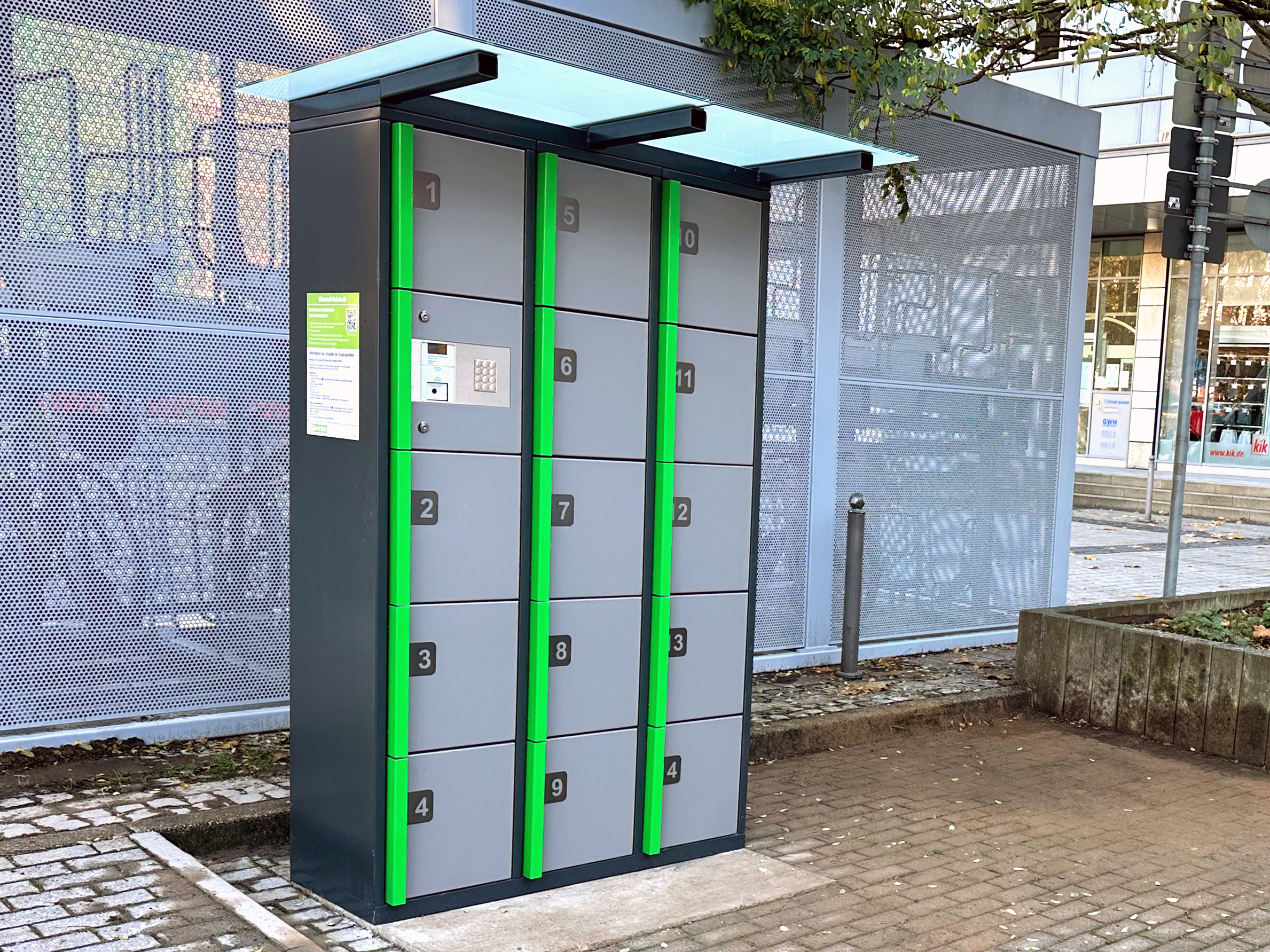 Schließfachanlage von Kienzler Stadtmobiliar Schließfachanlage von Kienzler Stadtmobiliar