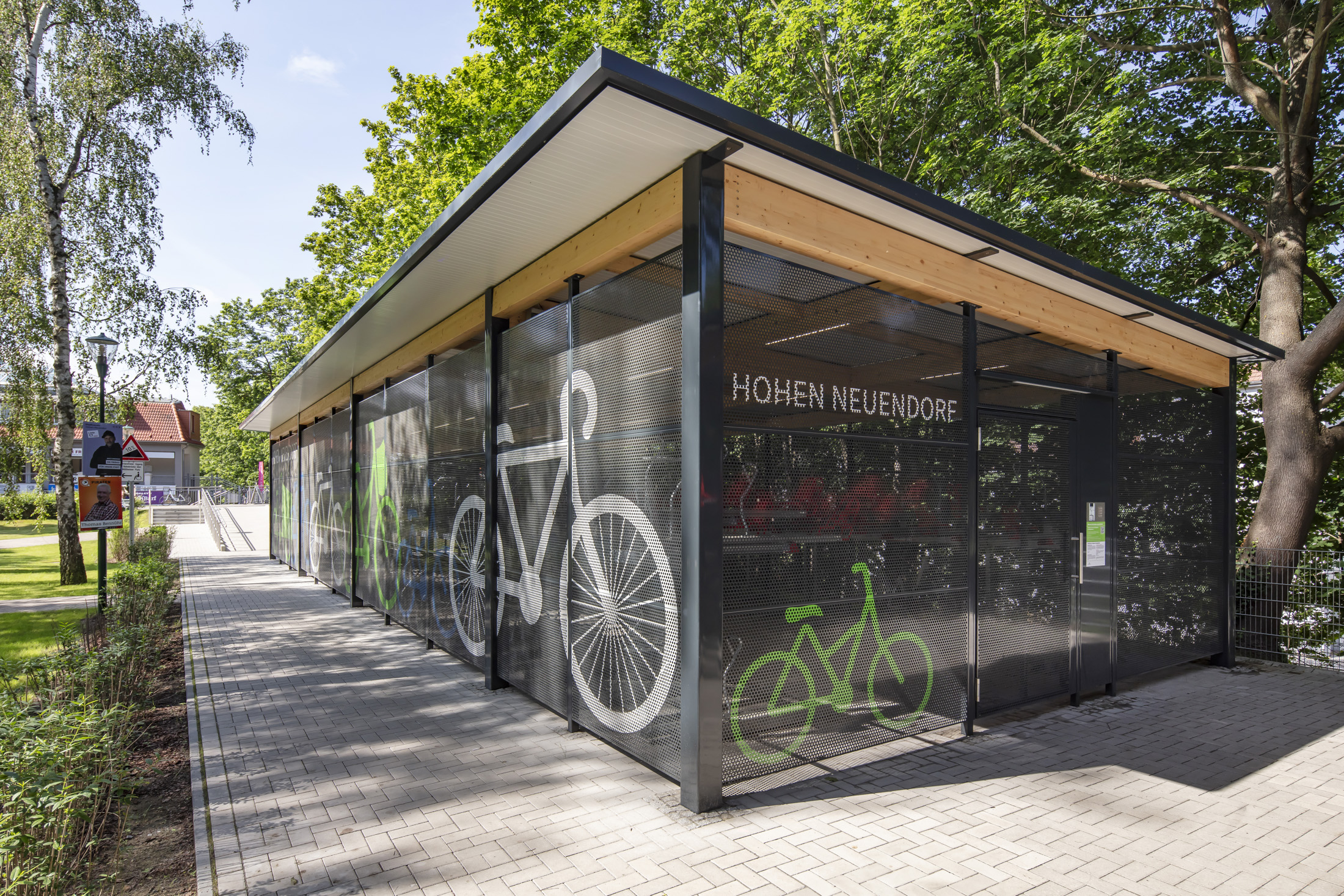 K23 Fahrrad-Sammelschließanlage von Kienzler Stadtmobiliar