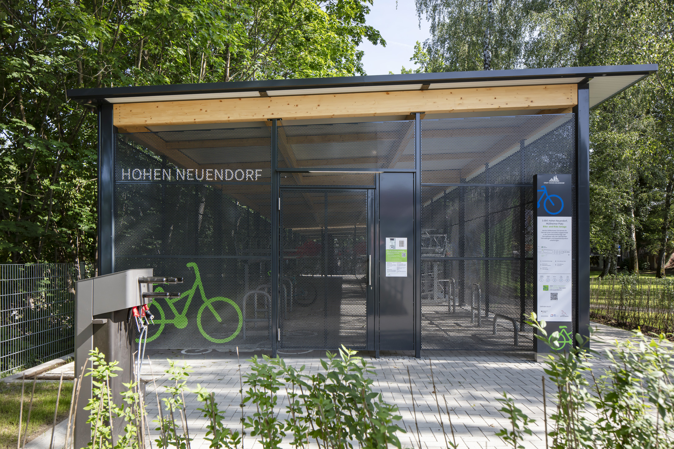 K23 Fahrrad-Sammelschließanlage von Kienzler Stadtmobiliar