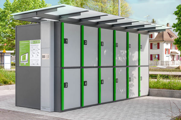 Kienzler Stadtmobiliar unterstützt die Mobilitätswende. Bike and Ride Box doppelstöckig